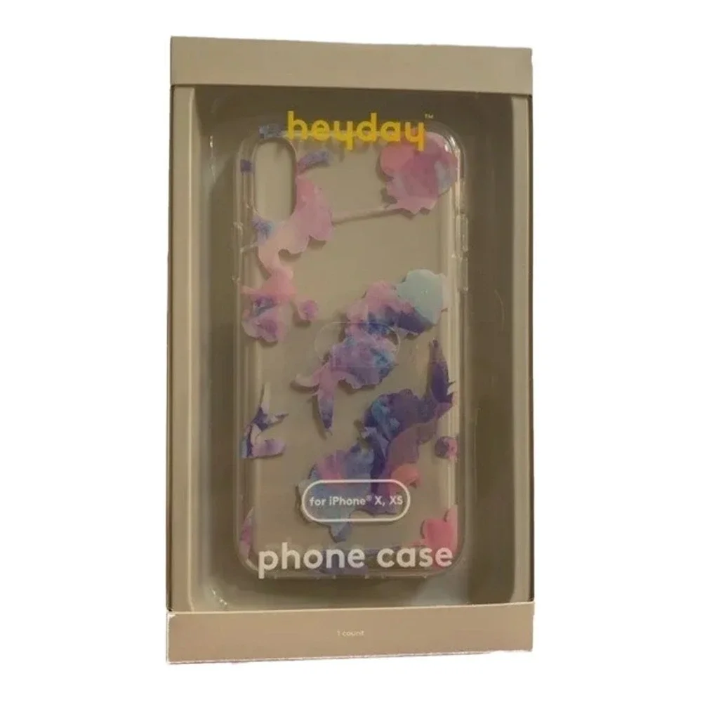 Heyday iPhone X‎ XS Phone Case Pink Purple Watercolor Print Pattern Modern Chic